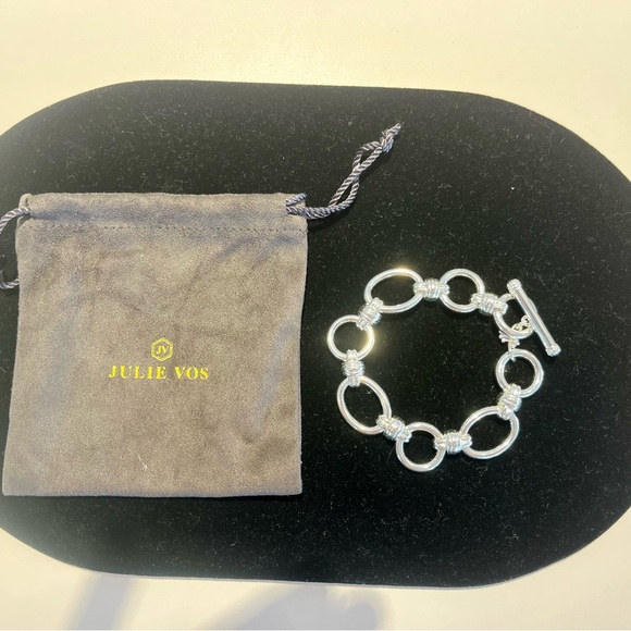 Julie Vos Portofino Link Silver Bracelet NWOT - Picture 2 of 3